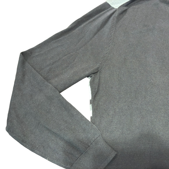 Alfani 100% Cotton Golf Black Gray Striped Crewneck Sweater Men’s XXLarge - Picture 12 of 13